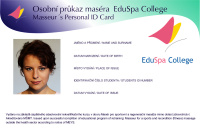 EduSpa College - osobní průkaz maséra